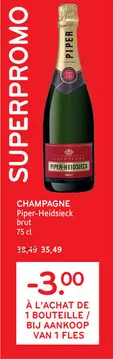 Offre: CHAMPAGNE Piper-Heidsieck brut