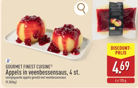 Promotie: Appels in veenbessensaus