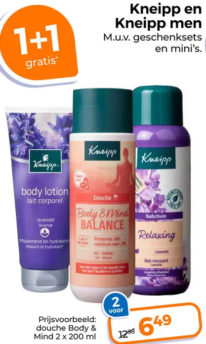 Aanbieding: Kneipp en Kneipp men