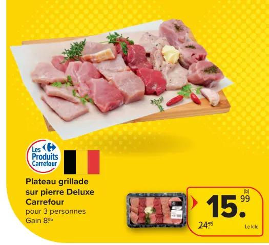 Offre: Plateau grillade sur pierre Deluxe