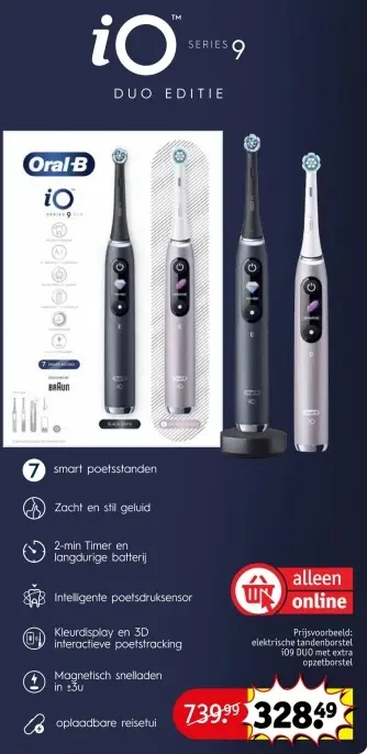 Aanbieding: Oral-B iO Series 9 DUO EDITIE