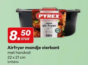 Promotie: Airfryer mandje vierkant