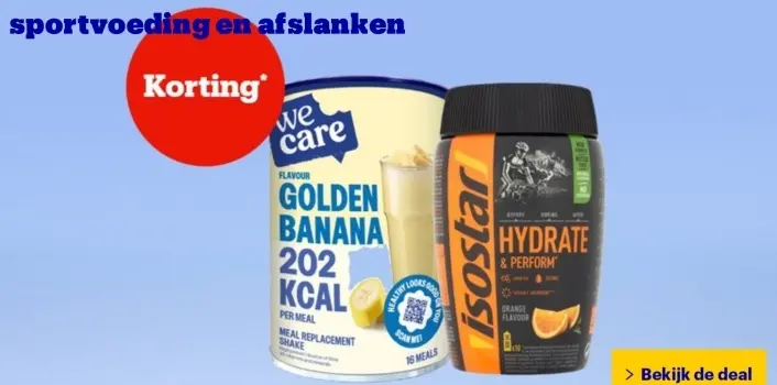 Aanbieding: Korting op sportvoeding en afslanken