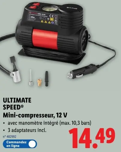 Offre: Mini-compresseur, 12 V