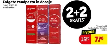 Aanbieding: Colgate tandpasta in doosje