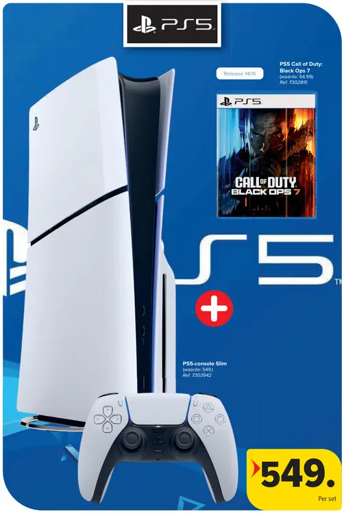 Promotie: PS5-console Slim + Call of Duty: Black Ops 7