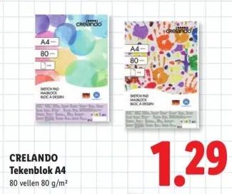 Aanbieding: Tekenblok A4