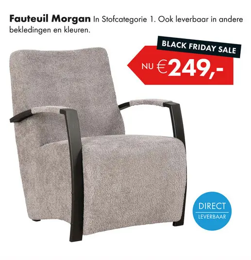 Aanbieding: Morgan fauteuil dove