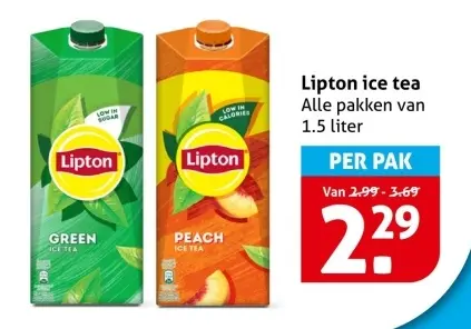 Aanbieding: ice tea