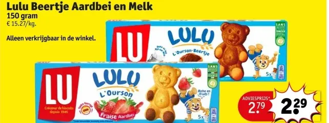 Promotie: Lulu Beertje Aardbei en Melk