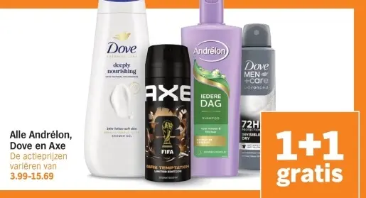 Aanbieding: Andrélon, Dove en Axe