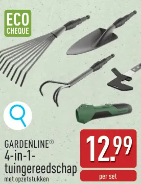 Promotie: 4-in-1-tuingereedschap