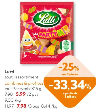 Offre: Tout l'assortiment de bonbons