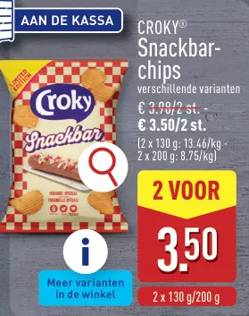 Promotie: Snackbar-chips