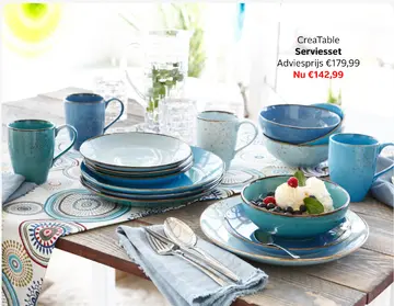 Aanbieding: CreaTable Serviesset