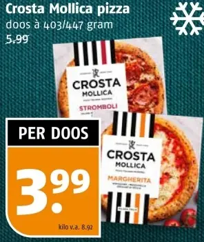 Aanbieding: Crosta Mollica pizza