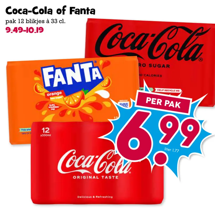 Aanbieding: Coca-Cola of Fanta