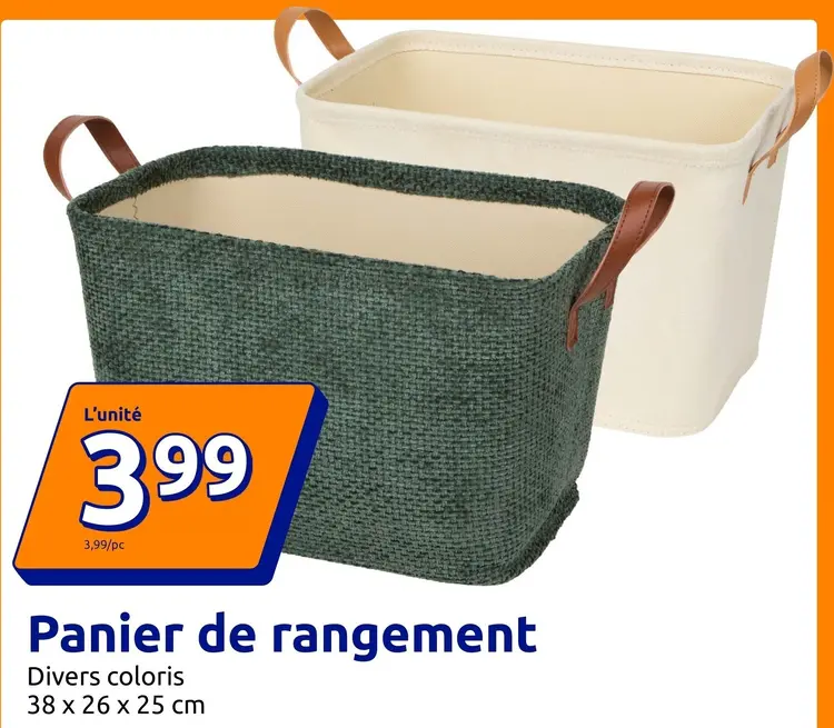 Offre: Panier de rangement
