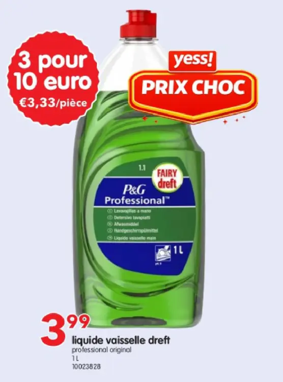 Offre: liquide vaisselle dreft