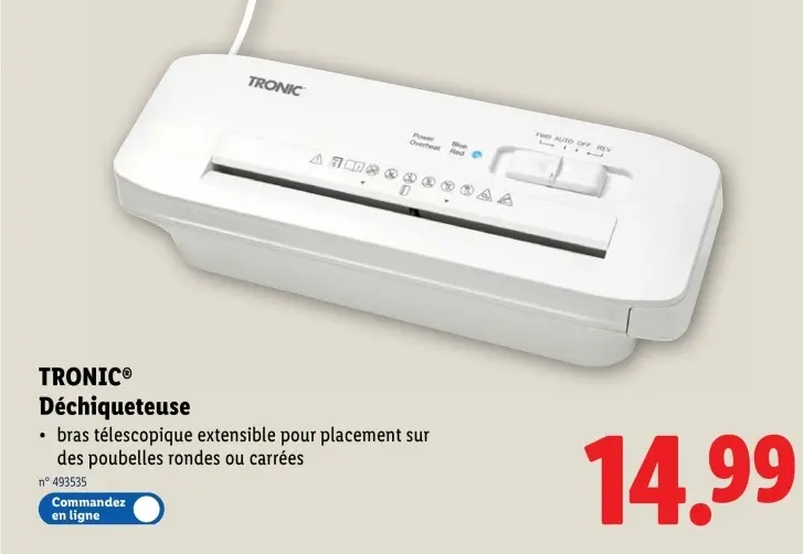 Offre: Déchiqueteuse