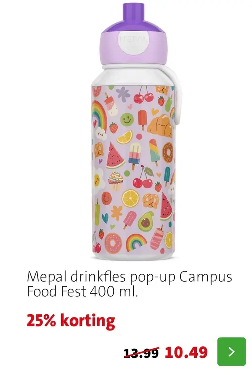 Aanbieding: Drinkfles pop-up Campus Food Fest