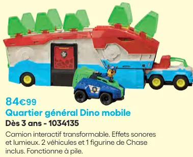 Offre: Quartier général Dino mobile