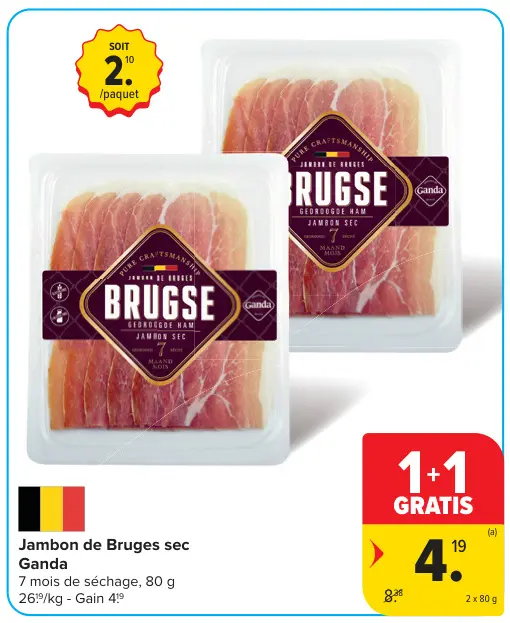 Offre: Jambon de Bruges sec