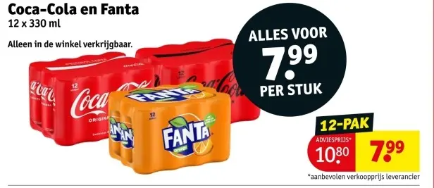 Aanbieding: Coca-Cola en Fanta