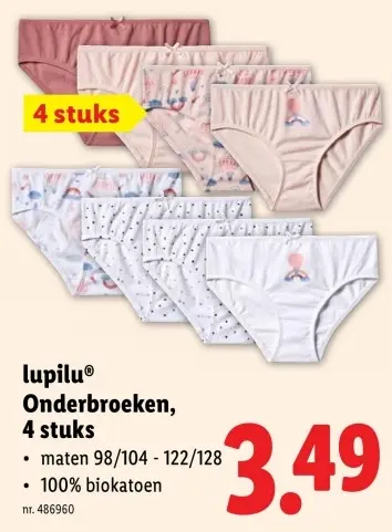 Promotie: Onderbroeken 4 stuks