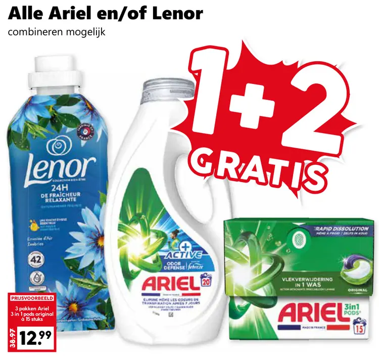 Aanbieding: Ariel en/of Lenor
