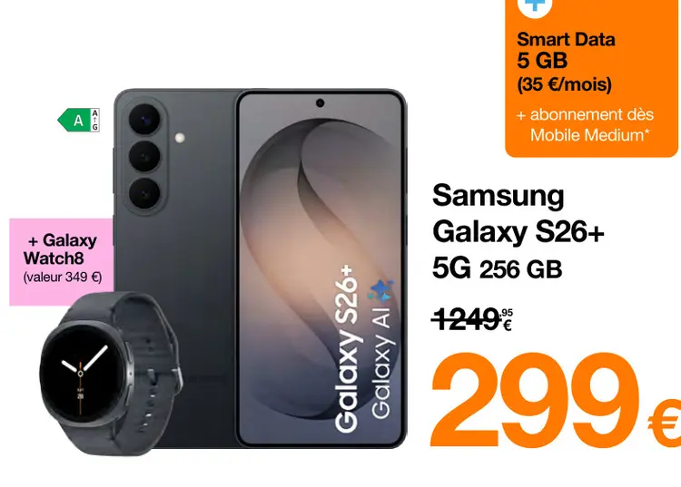 Offre: Galaxy S26+ 5G 256 GB