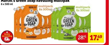 Aanbieding: Marcel's Green Soap navulling multipak