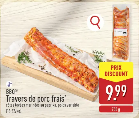 Offre: Travers de porc frais