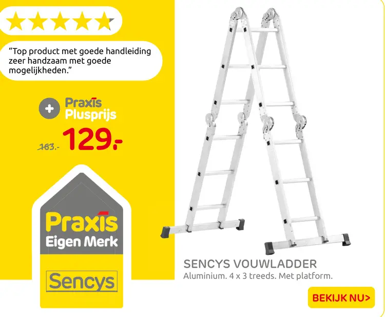 Aanbieding: Sencys vouwladder