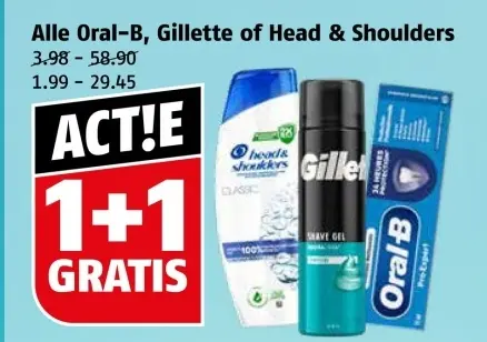 Aanbieding: Oral-B, Gillette of Head & Shoulders