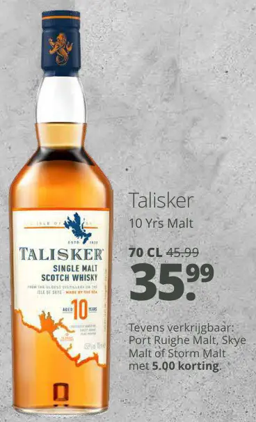 Aanbieding: Talisker 10 Yrs Malt