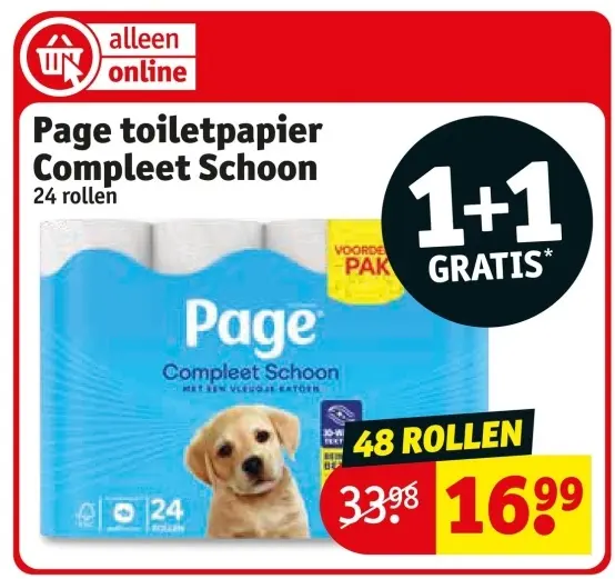 Promotie: Toiletpapier Compleet Schoon