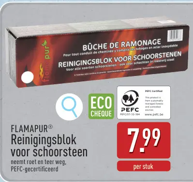 Promotie: Reinigingsblok voor schoorsteen
