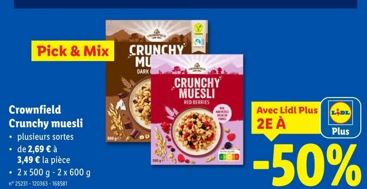 Offre: Crunchy muesli