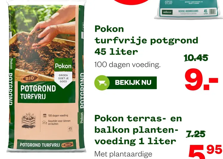 Aanbieding: Turfvrije potgrond 45 liter