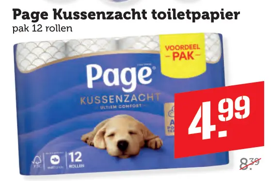 Aanbieding: Kussenzacht toiletpapier