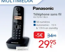 Offre: Panasonic Téléphone sans fil