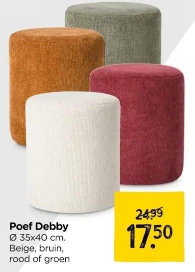 Aanbieding: Poef Debby
