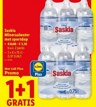 Promotie: Mineraalwater met sportdop