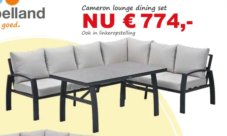 Aanbieding: Cameron lounge dining set