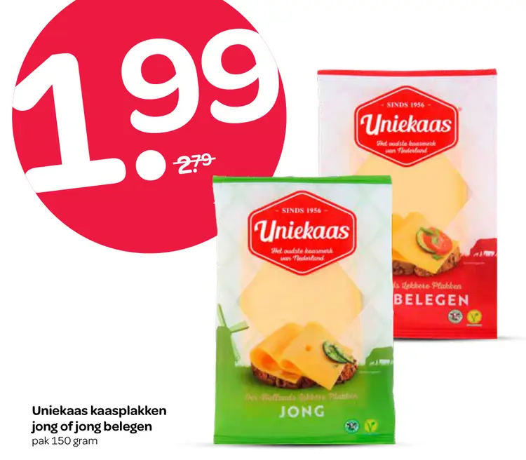 Aanbieding: Kaasplakken jong of jong belegen