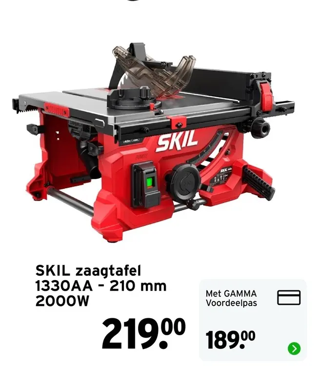 Aanbieding: zaagtafel