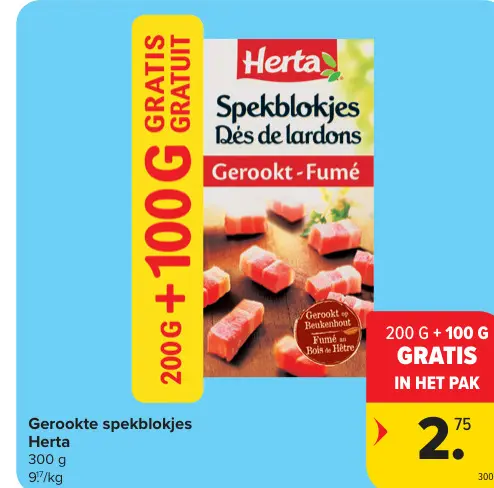 Promotie: Gerookte spekblokjes