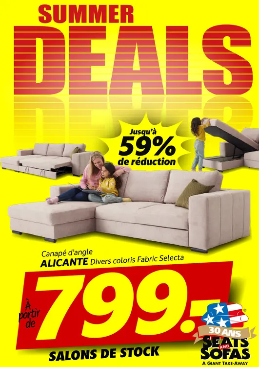 Offre: Canapé d'angle Alicante