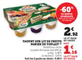 Offre: Yaourt sur lit de fruits